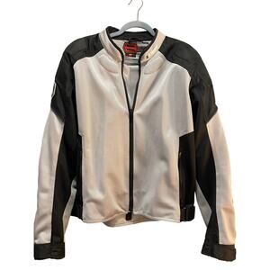 SHIFT Men’s XL Mesh Armored Motorcycle Jacket Black Gray CE-Ready Riding Gear